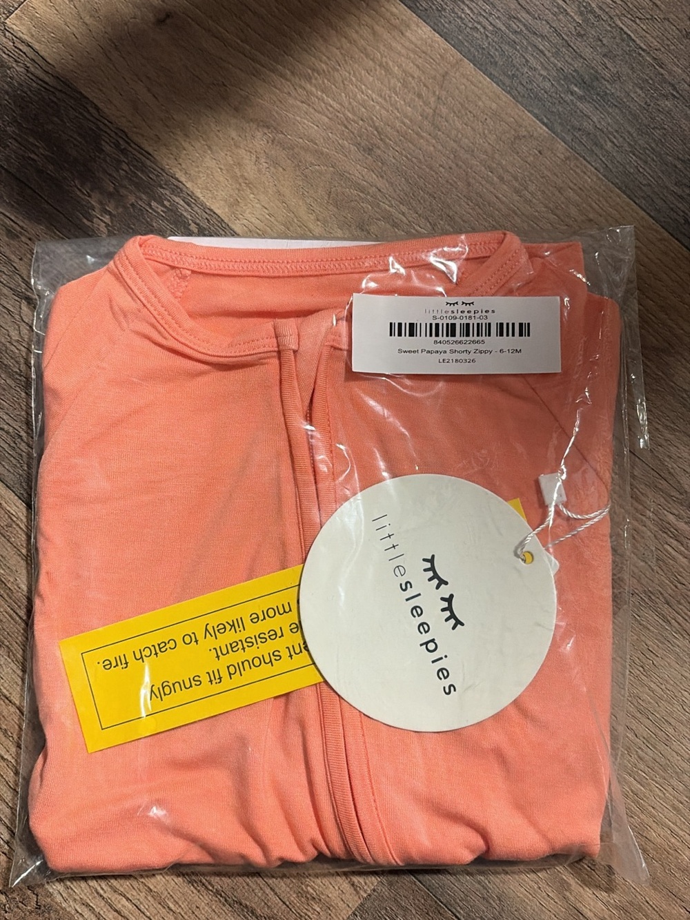 Little Sleepies Coral Zip Front Kids Sleep Sack